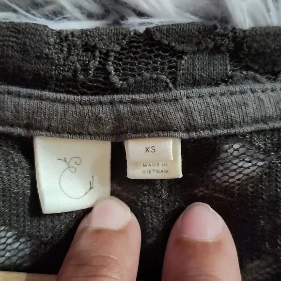 Eloise by Anthropologie Unconventional Lace Top Whimisigoth - Picture 2 of 6